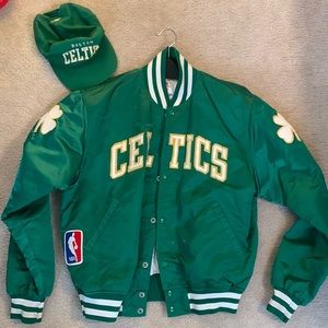 Boston Celtics Authentic Starter Jacket and Hat